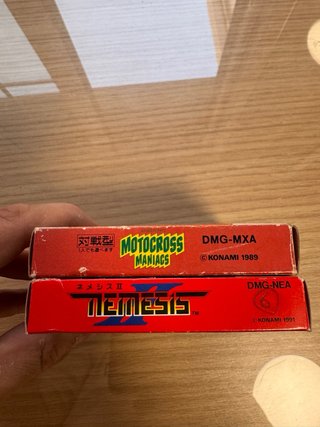 Game Boy JAP: Nemesis 2 y Motocross Maniacs