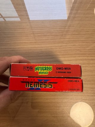 Game Boy JAP: Nemesis 2 y Motocross Maniacs