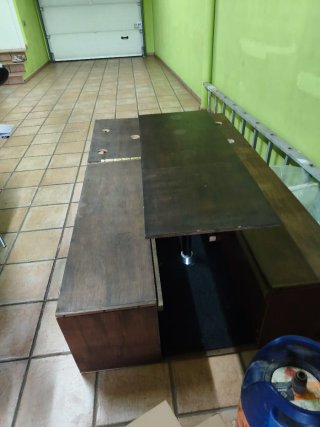 Mueble Camper Madera Oscura