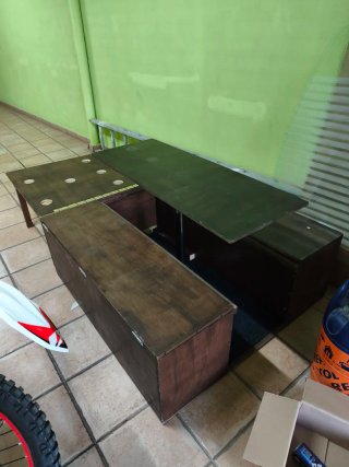 Mueble Camper Madera Oscura