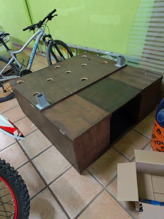Mueble Camper Madera Oscura