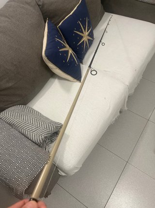 Caña de pescar con carrete