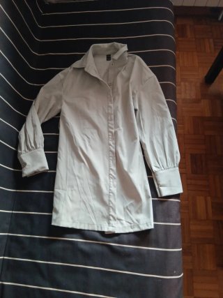 Blusa SHEIN manga larga talla S verde