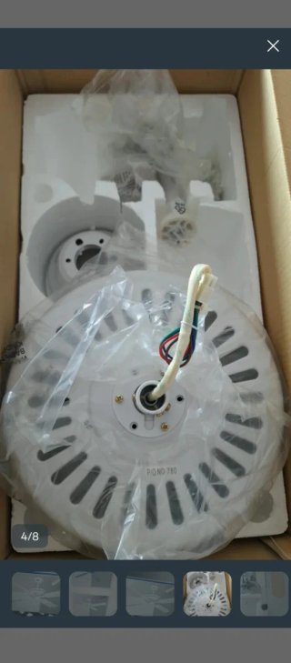 Ventilador de techo blanco
