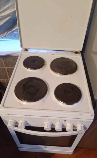Cocina Eléctrica Blanca