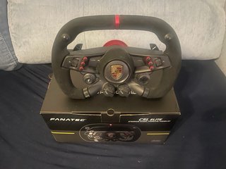 Volante Fanatec Porsche VGT + QR2 simube rojo