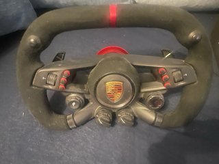 Volante Fanatec Porsche VGT + QR2 simube rojo