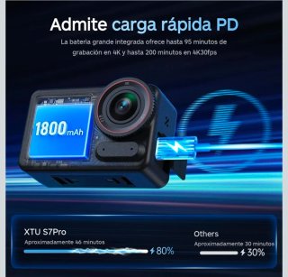 XTU S7 Pro Cámara Deportiva 4K 50FPS