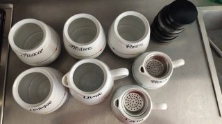 Set 7 Tarros Cerámica Cocina