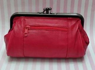 NOVITÀ! PORTAFOGLI IN PELLE AUTENTICA UBRIQUE ROSSO