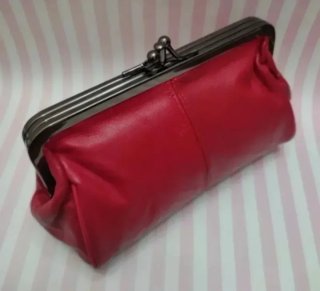 NOVITÀ! PORTAFOGLI IN PELLE AUTENTICA UBRIQUE ROSSO