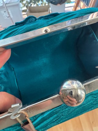 Bolso de fiesta verde esmeralda vintage