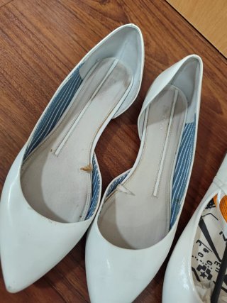 Manoletinas blancas talla 41