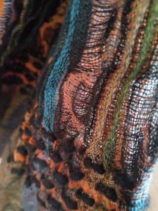 Sciarpa donna fantasia multicolor