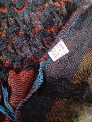 Sciarpa donna fantasia multicolor