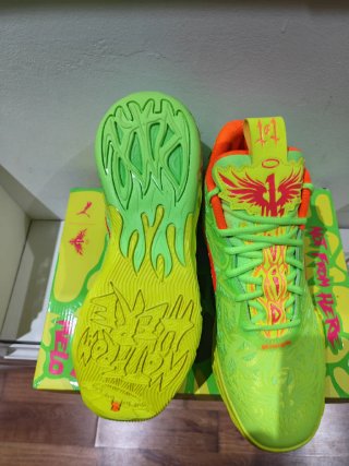 Zapatillas Puma Talla 44 Verde y Naranja