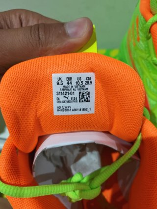 Zapatillas Puma Talla 44 Verde y Naranja