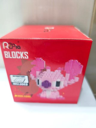 Puzzle Blocos Stitch Angel Rosa Rzpia
