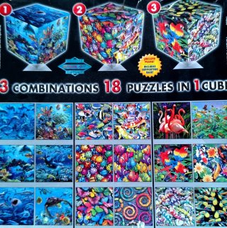 Cubo Rompecabezas Magnético 18 Puzzles EDUCA