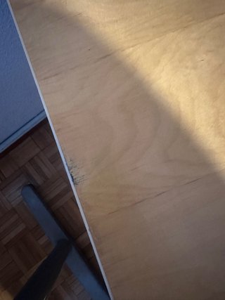 Escritorio madera y metal