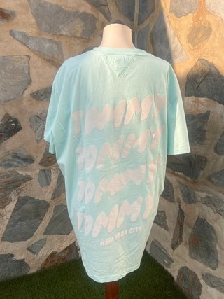 Camiseta Tommy Jeans Oversize Azul Pastel 3XL