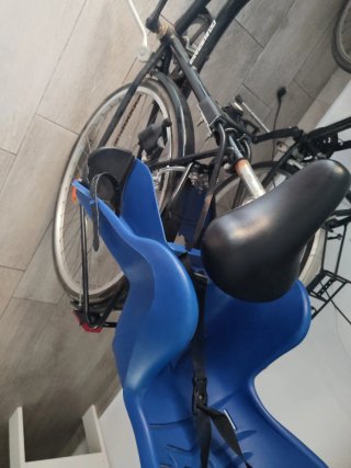Bicicleta BH con silla infantil