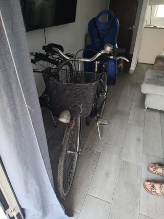 Bicicleta BH con silla infantil