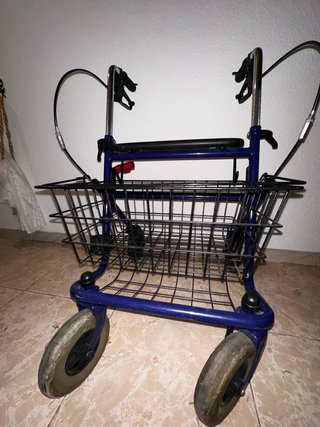 Carrito para persona mayores con cestillo