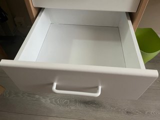URGE Escritorio de 180 cm blanco y madera