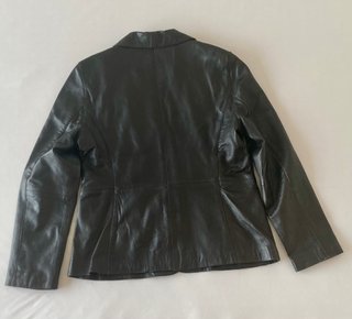 Americana Zara Piel Marrón Talla XL