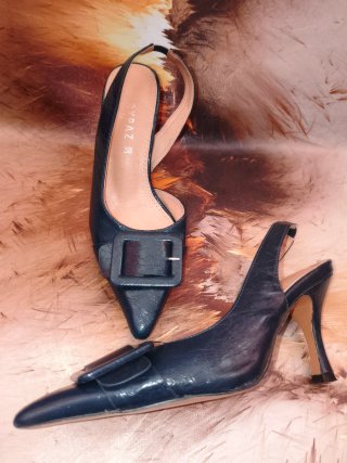 Zapatos Marypaz Azul Marino Talla 38 Hebilla