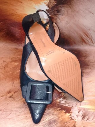 Zapatos Marypaz Azul Marino Talla 38 Hebilla