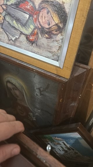 Lote de unos 40 cuadros  muy antiguos
