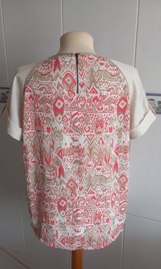 Blusa T. S Estampada Manga Corta