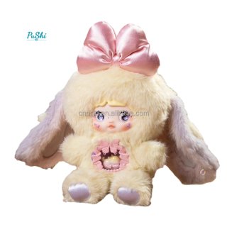 Peluche Nommi con fiocco rosa