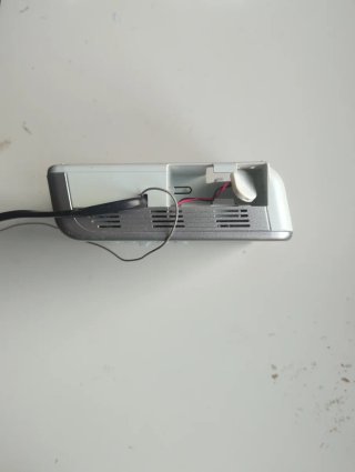 Radio Reloj Despertador Sony Plata/Blanco