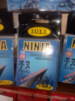 Anzuelos Ninja Chinu J.U.L.I. Varios Números