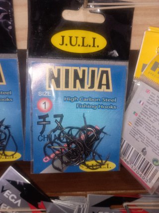 Anzuelos Ninja Chinu J.U.L.I. Varios Números