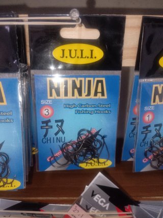 Anzuelos Ninja Chinu J.U.L.I. Varios Números