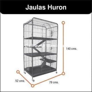 Jaula ICA 3 niveles Chinchilla/Hurón/Rata