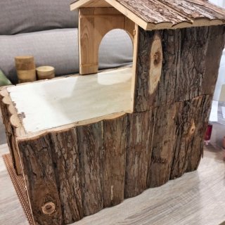 Caseta madera natural roedores