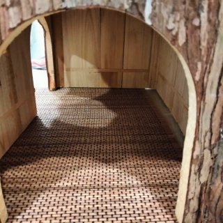 Caseta madera natural roedores