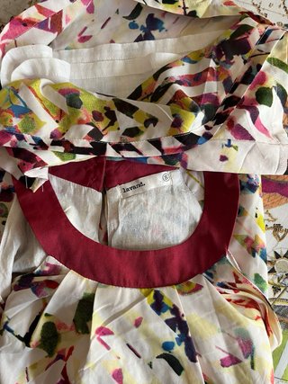 Vestido Lavand blanco estampado talla S
