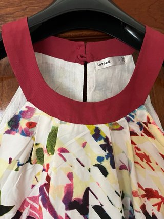 Vestido Lavand blanco estampado talla S
