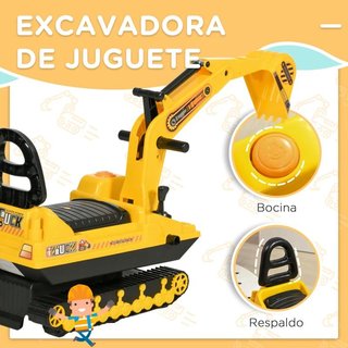 Excavadora Correpasillos Infantil con Almacenaje