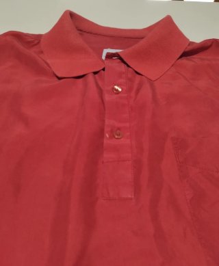 Casacca camicia polo Les Copains seta rossa