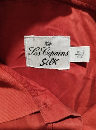Casacca camicia polo Les Copains seta rossa