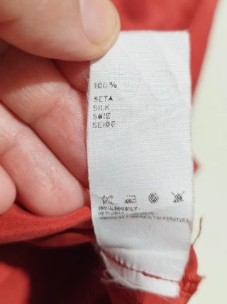 Casacca camicia polo Les Copains seta rossa