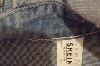 Mono vaquero corto talla grande azul claro Shein
