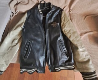 Chaqueta Chevignon Cuero Beige y Negro